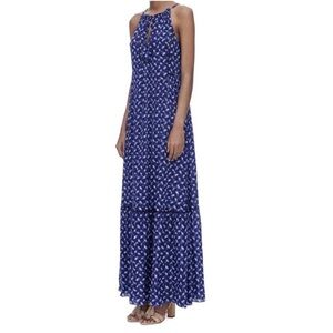 Rebecca Taylor Blue Criss Cross Maxi Dress size 8